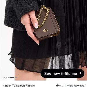 Coach Gold Chain wallet